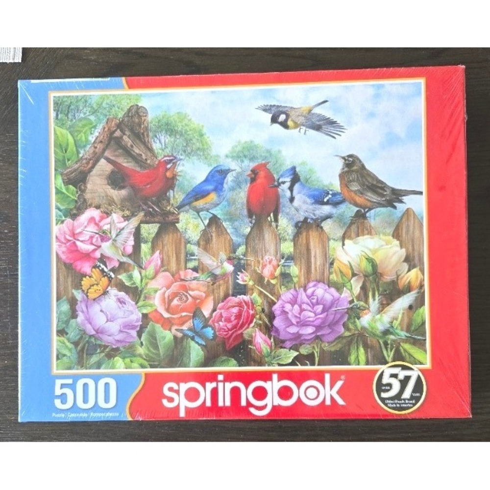Springbok Morning Serenade 500 Piece‎ Jigsaw Puzzle - New Factory Sealed Birds